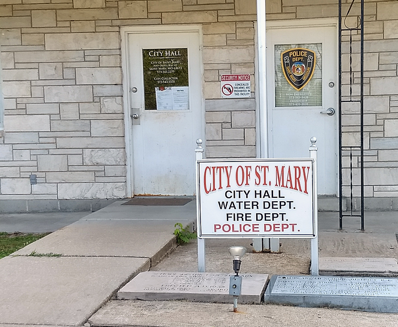 St. Mary Officials Receive Check From Benefit Concert Ste. Genevieve